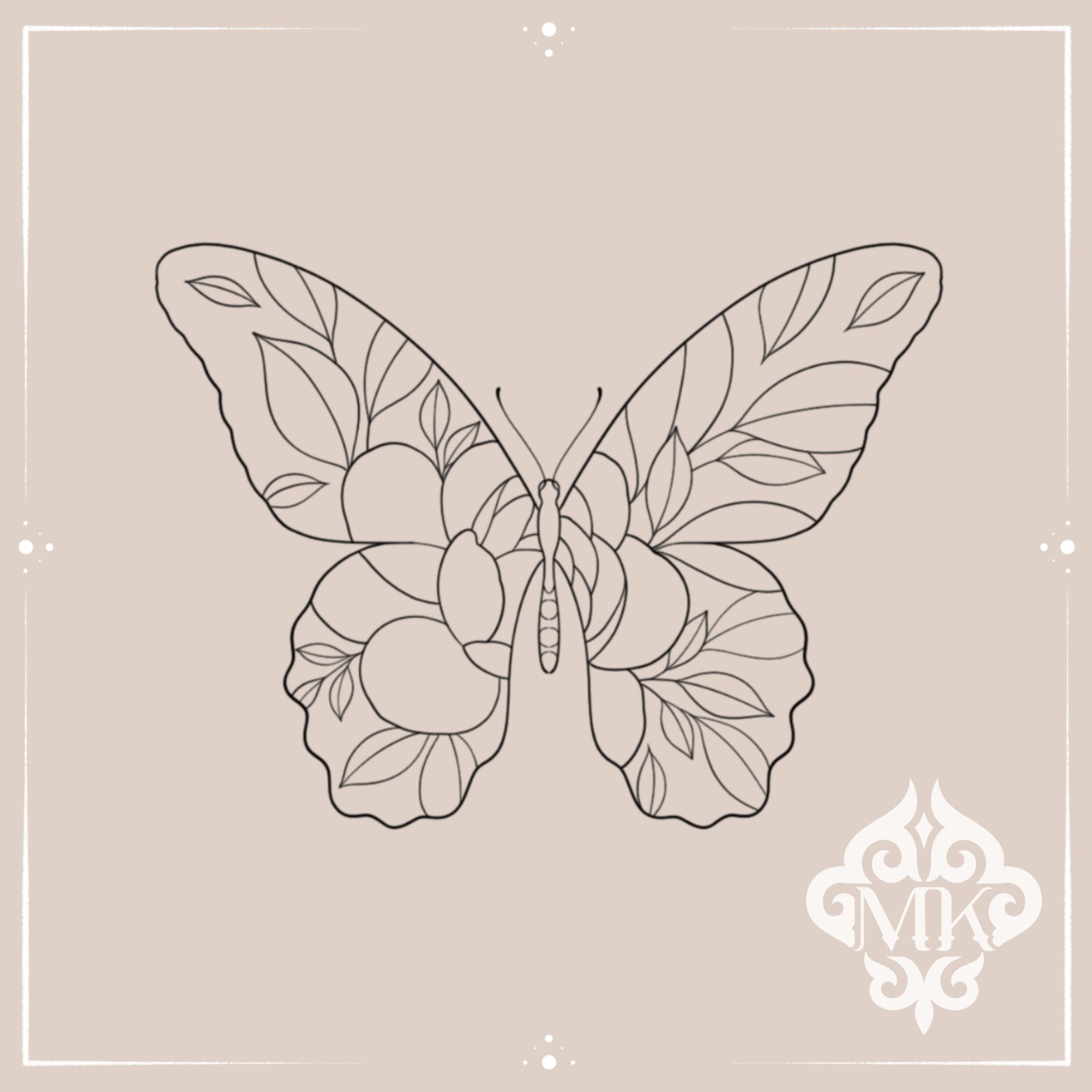 No. 31 Floral Butterfly